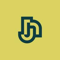 Modern and elegant initial letter JO or OJ monogram logo vector