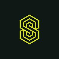 Modern initial letter OS or SO monogram logo vector