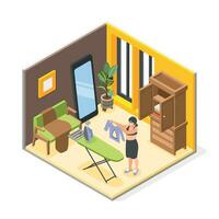 Unlucky day Isometric Object vector