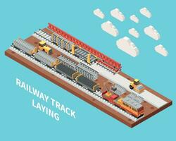 ferrocarril pista ilustración vector