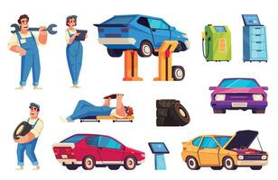 auto Servicio conjunto vector