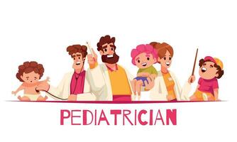 Pediatrician Cartoon Concept vector