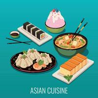 Asian Food Cartoon vector