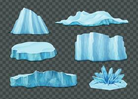 iceberg realista conjunto vector