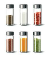 Spice Dispensers Set vector