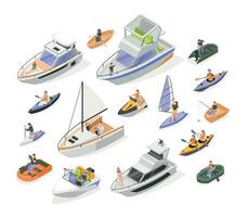 Nautical Vessels Set vector