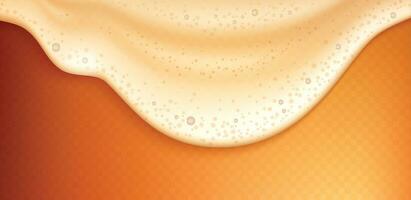 Beer Foam Realistic Background vector