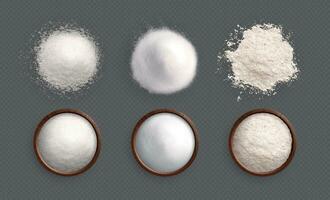 Salt Sugar Flour Set vector