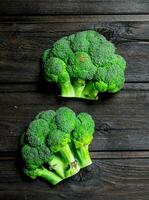 Fresh green broccoli. photo