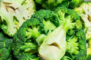 Fresh green broccoli. photo