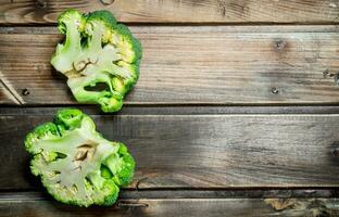 Fresh green broccoli. photo