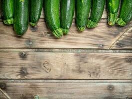 Fresh green zucchini. photo