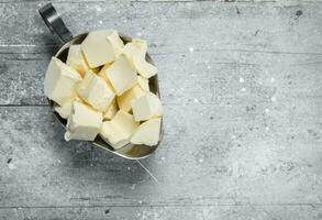 Butter in bowl. photo