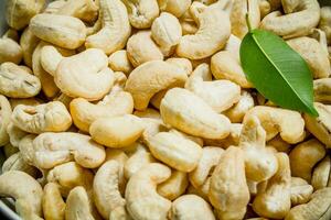 Cashew nuts texture photo