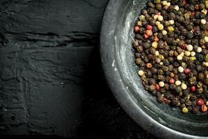 Pepper in a bowl. photo