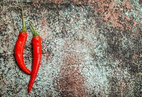 Red hot pepper. photo