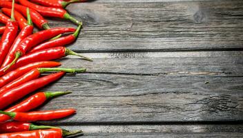 Hot red pepper. photo