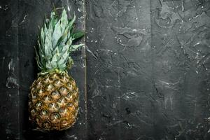 One fresh ripe pineapple. photo