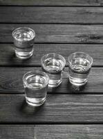 Vodka in a shot glass. photo