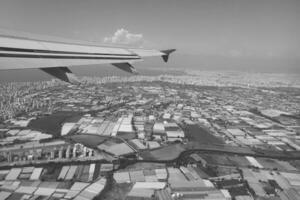 original view of Turkey from the windows of aircraft flying over it photo