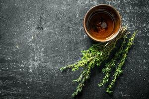 Fresh herbs. Thyme. photo