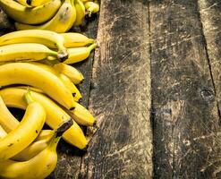 Ripe bunches of bananas. photo