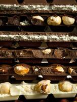 Different types of chocolate. photo