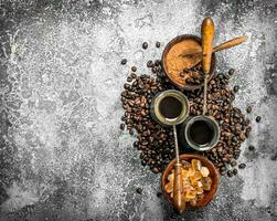 Fresco café en el turcos foto
