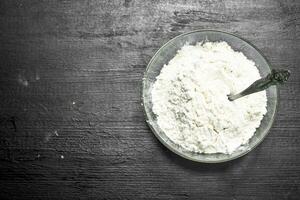 Flour in a bowl. photo