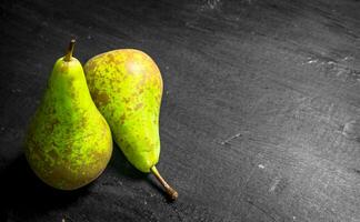 Fresh ripe pears. photo
