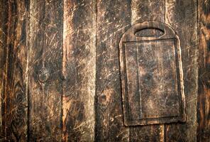 Serving background. The cutting Board. photo