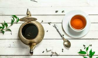 Aromatic Indian tea. photo