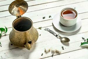 Aromatic Indian tea. photo