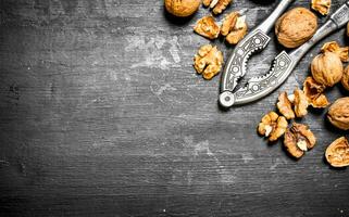 Walnuts with Nutcracker. photo