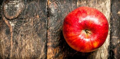 Fresco rojo manzana. foto