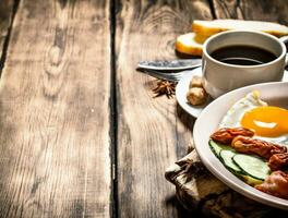 fresh Breakfast. Cup of coffee photo