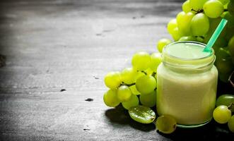 Grape fresh smoothies . photo