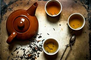 Fragrant herbal tea photo