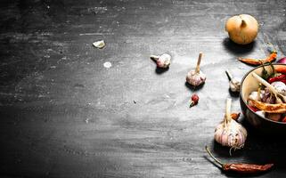Spices and herbs. photo