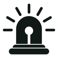 Alarm flasher icon simple vector. Help alarm vector