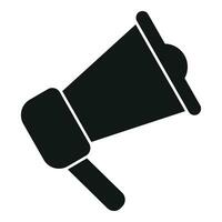 Alarm megaphone icon simple vector. Work security vector