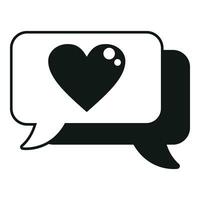 Like chat icon simple vector. Web internet vector