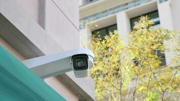 CCTV security camera operating outdoor video