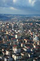 Arial View of Istanbul Asian Side Urban building blocks photo