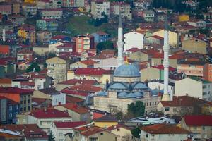 istanbul old town roofs. Aerial view photo