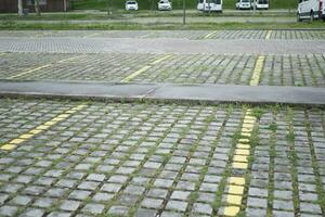 empty car parking in turkey . photo