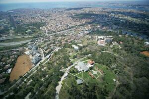 Arial View of Istanbul Asian Side Urban building blocks photo