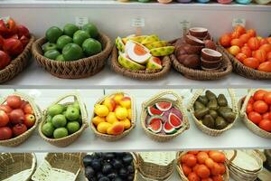 fruit shape colorful natural soap bar in a bowl photo