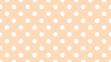 white color polka dots over peach puff yellow background photo