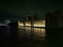 Night view of the city of London photo